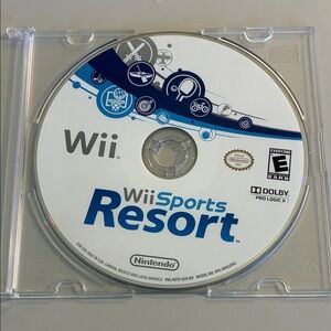 Nintendo Wii Sports Resort Game Disc - White and Blue